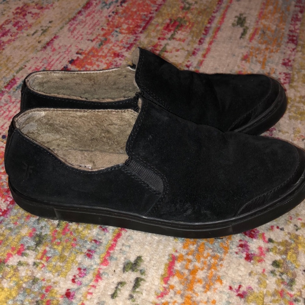 Frye suede slip on sneaker